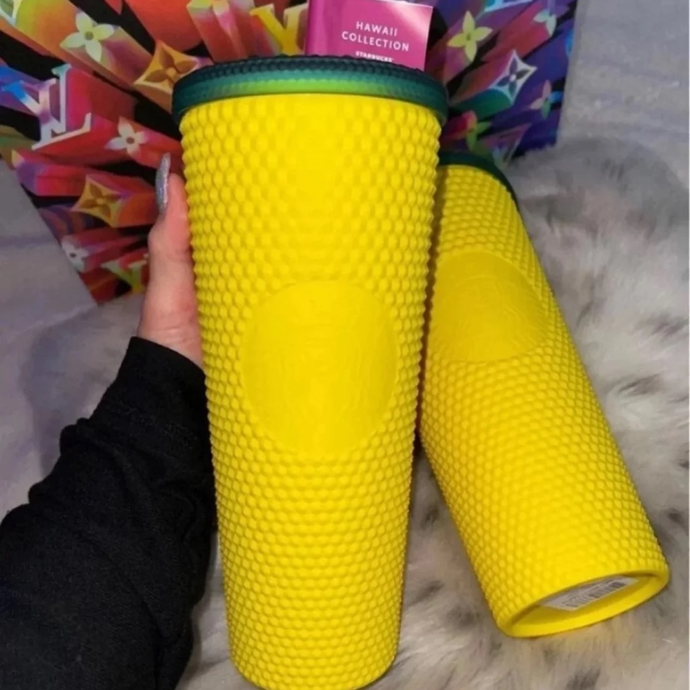 🍍2 Starbucks Hawaii pineapple studded tumbler 🍍 - Picture 6 of 6